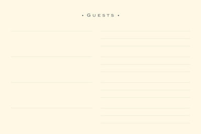 Black Guest Book