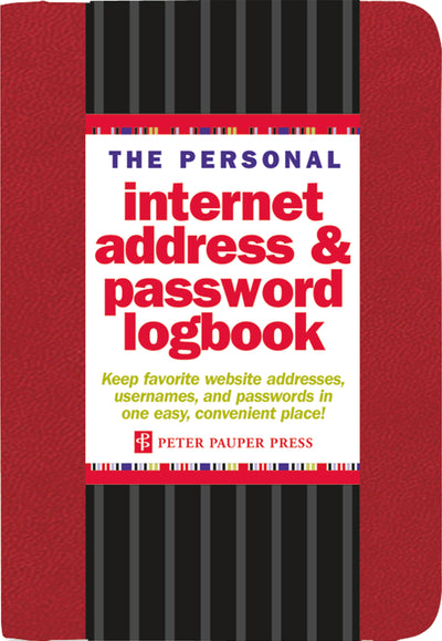 Personal Internet, Address and Password Logbook