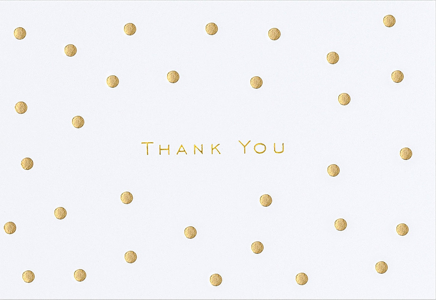 Gold Dot Thank you Note Cards