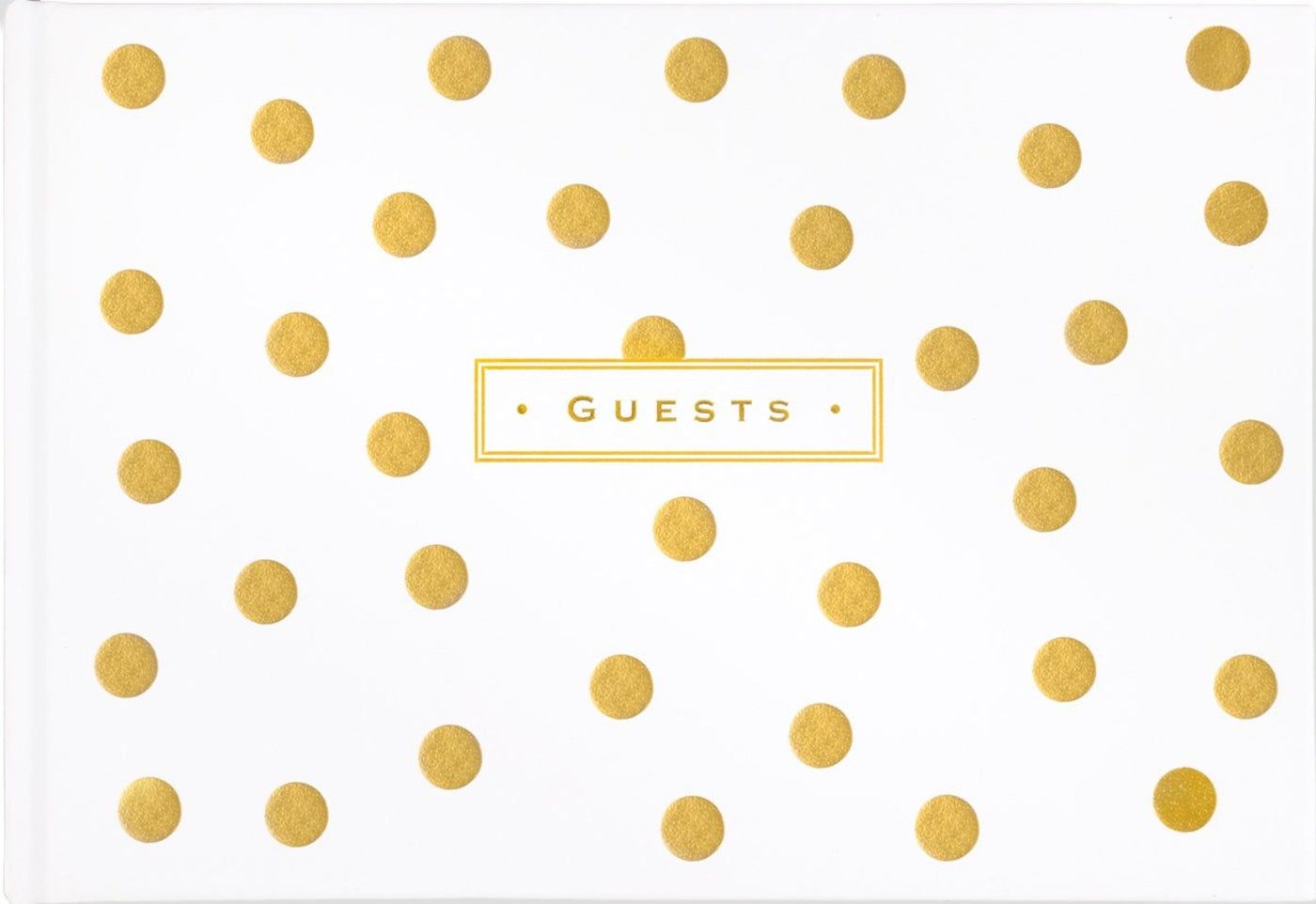 Guest Book - Gold Dots