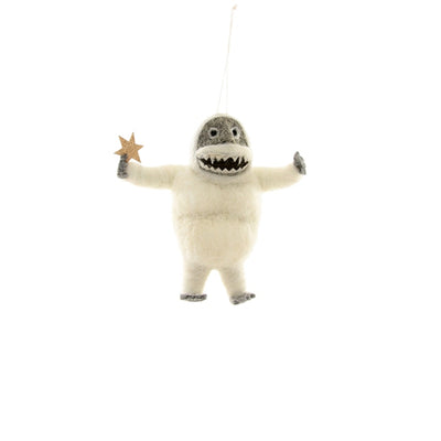 abominable snowman ornament on barquegifts.com