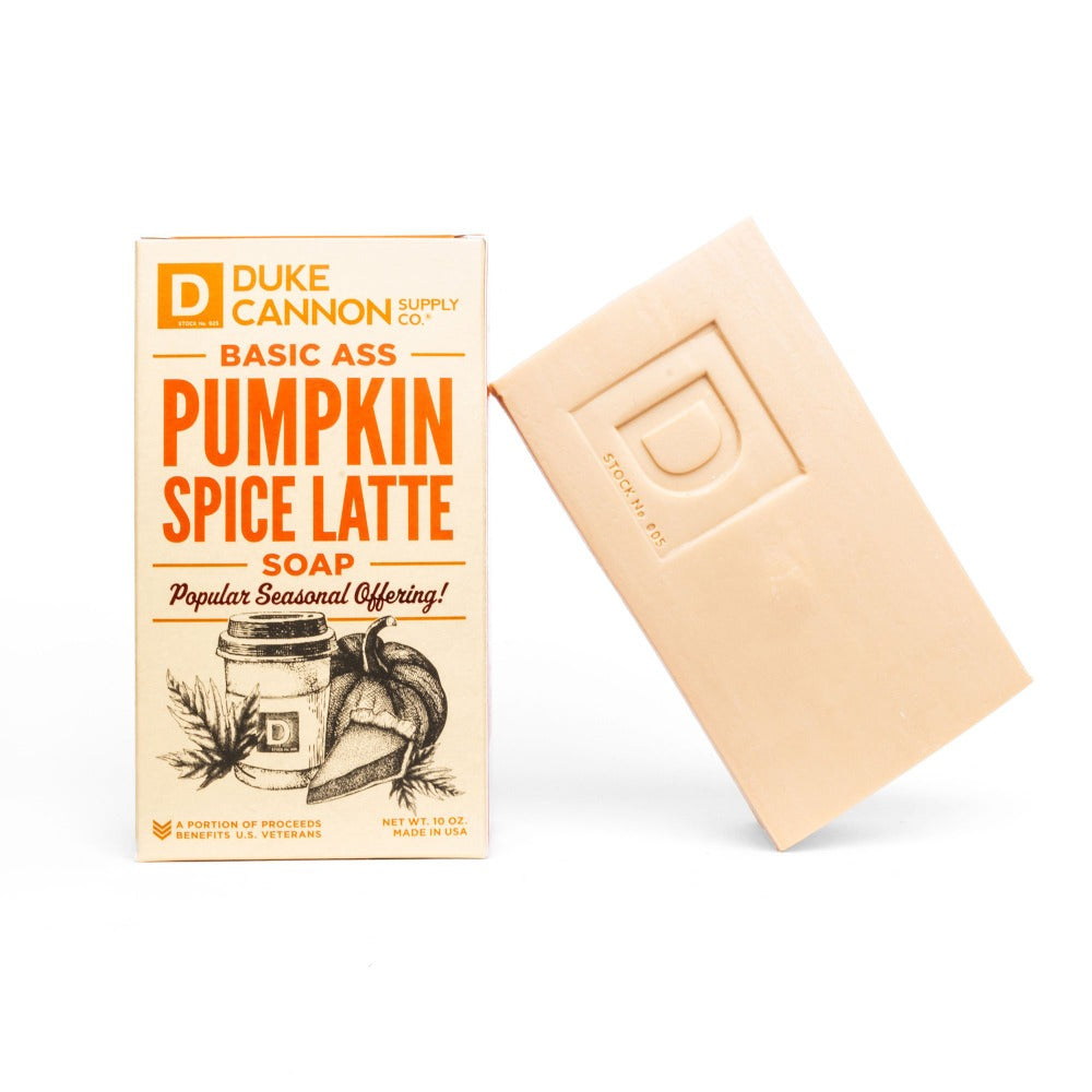 duke cannon big ass pumpkin spice latte soap on barquegifts.com