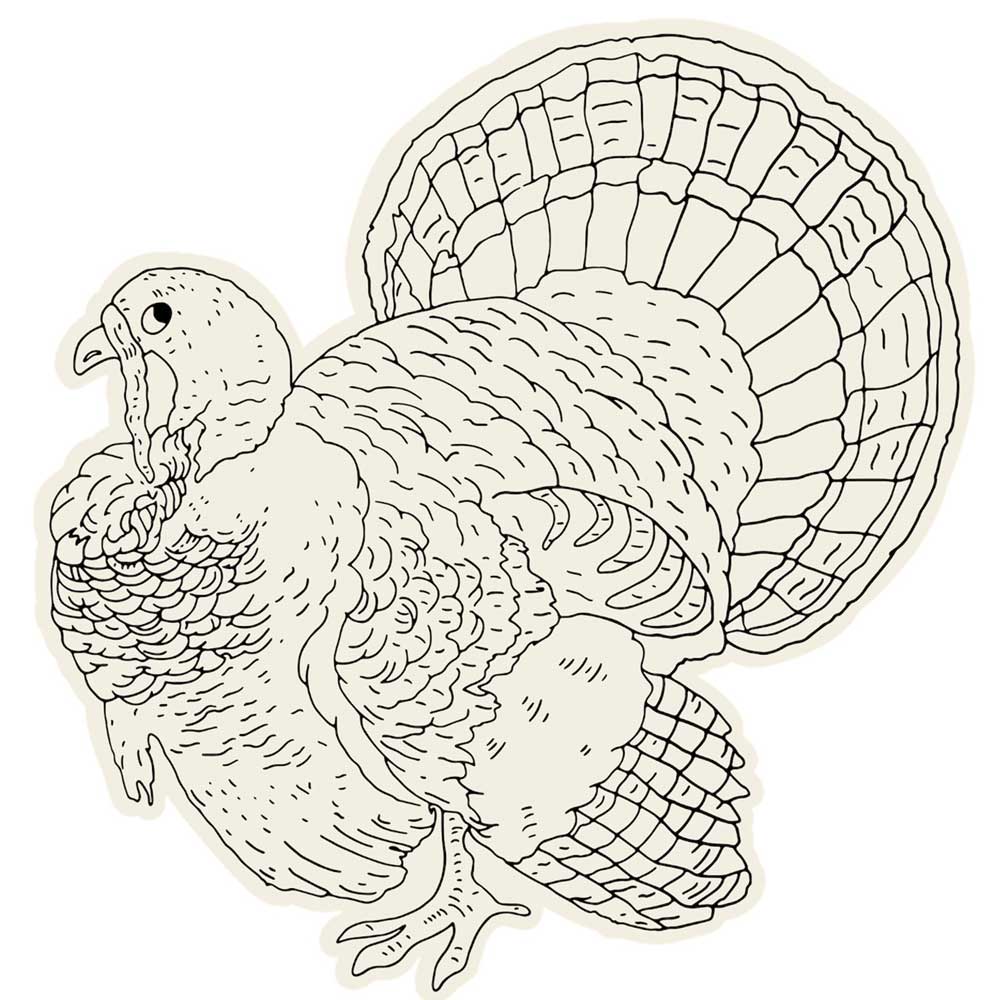 Fall Paper Decorations - Turkey - Barque Gifts