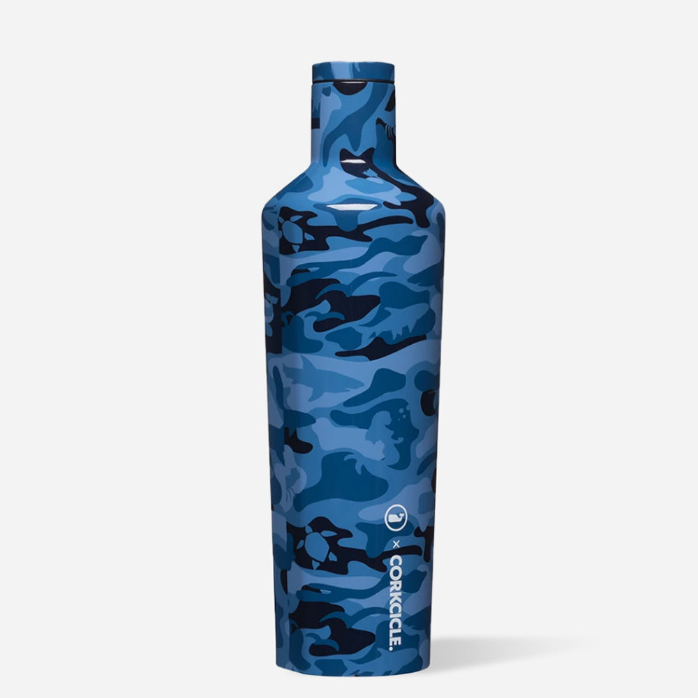 Vineyard Vines X Corkcicle 25oz Blue Camo Canteen - Barque Gifts