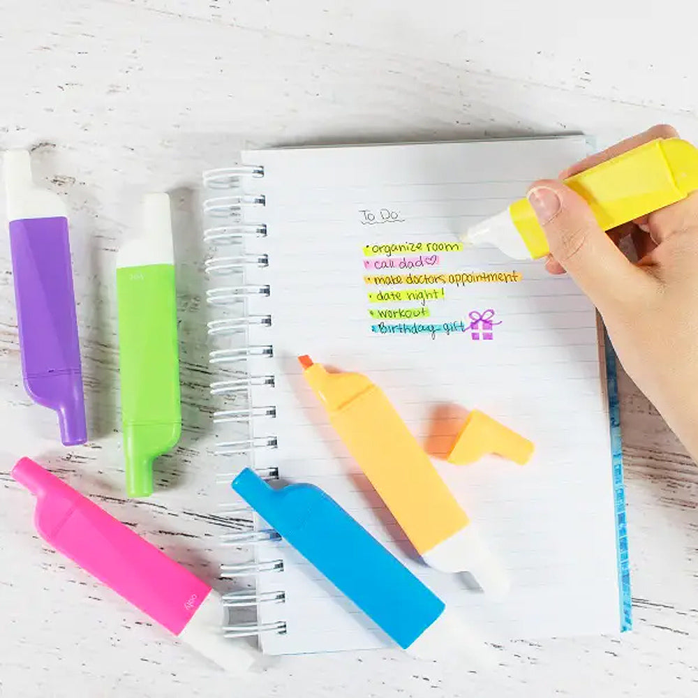 Do-Overs Erasable Highlighters (set of 6) - Barque Gifts