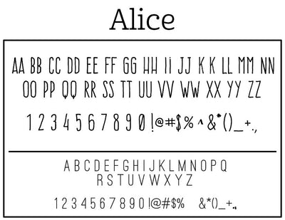 Alice Self-Inking Stamp - Barque Gifts