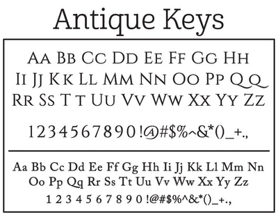 Antique Keys Self-Inking Stamp - Barque Gifts