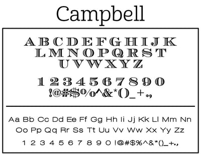 Campbell Self-Inking Stamp - Barque Gifts