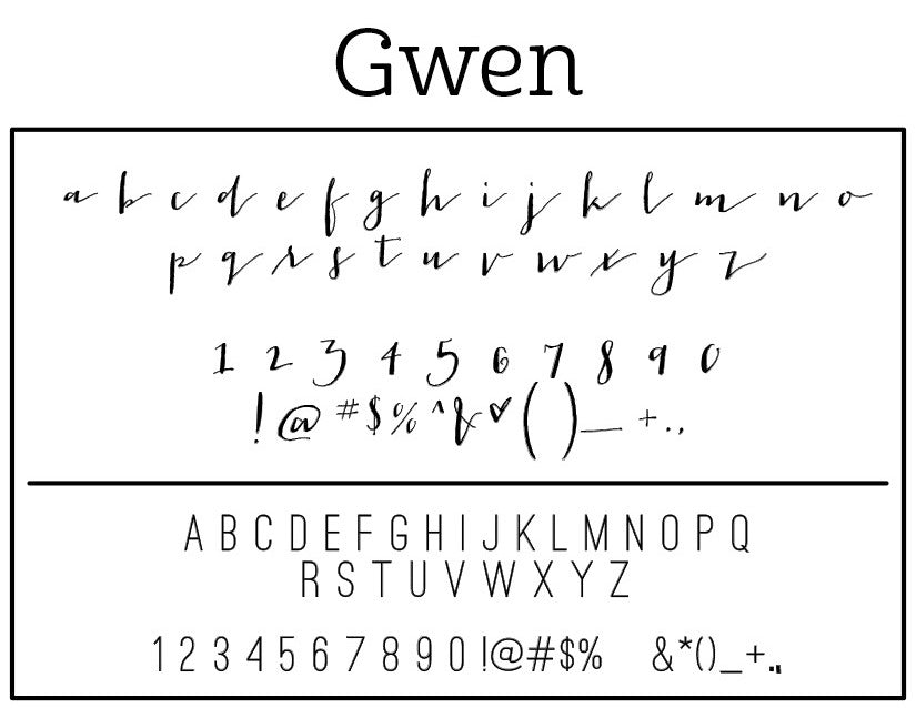 Gwen Self-Inking Stamp - Barque Gifts