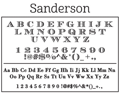 Sanderson Self-Inking Stamp - Barque Gifts
