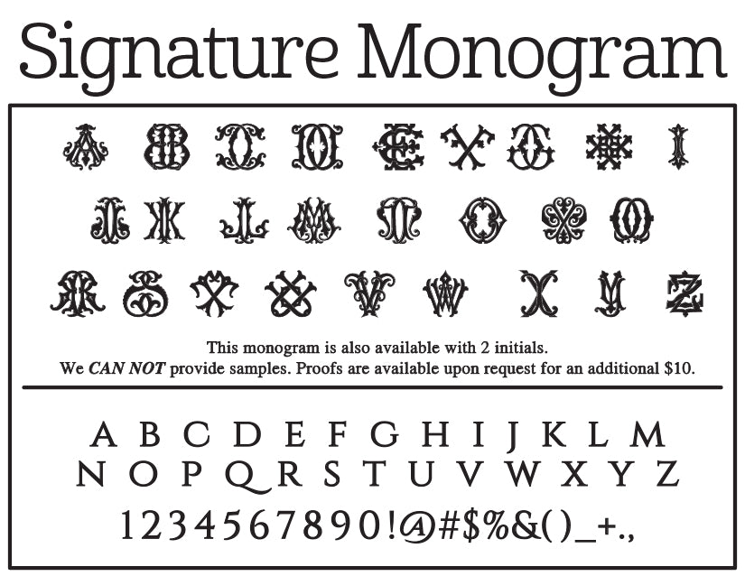 Signature Monogram Self-Inking Stamp - Barque Gifts