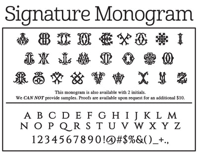 Signature Monogram Self-Inking Stamp - Barque Gifts