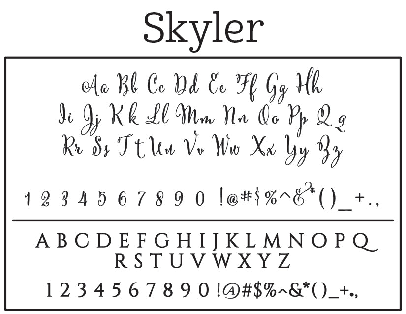 Skyler Self-Inking Stamp - Barque Gifts