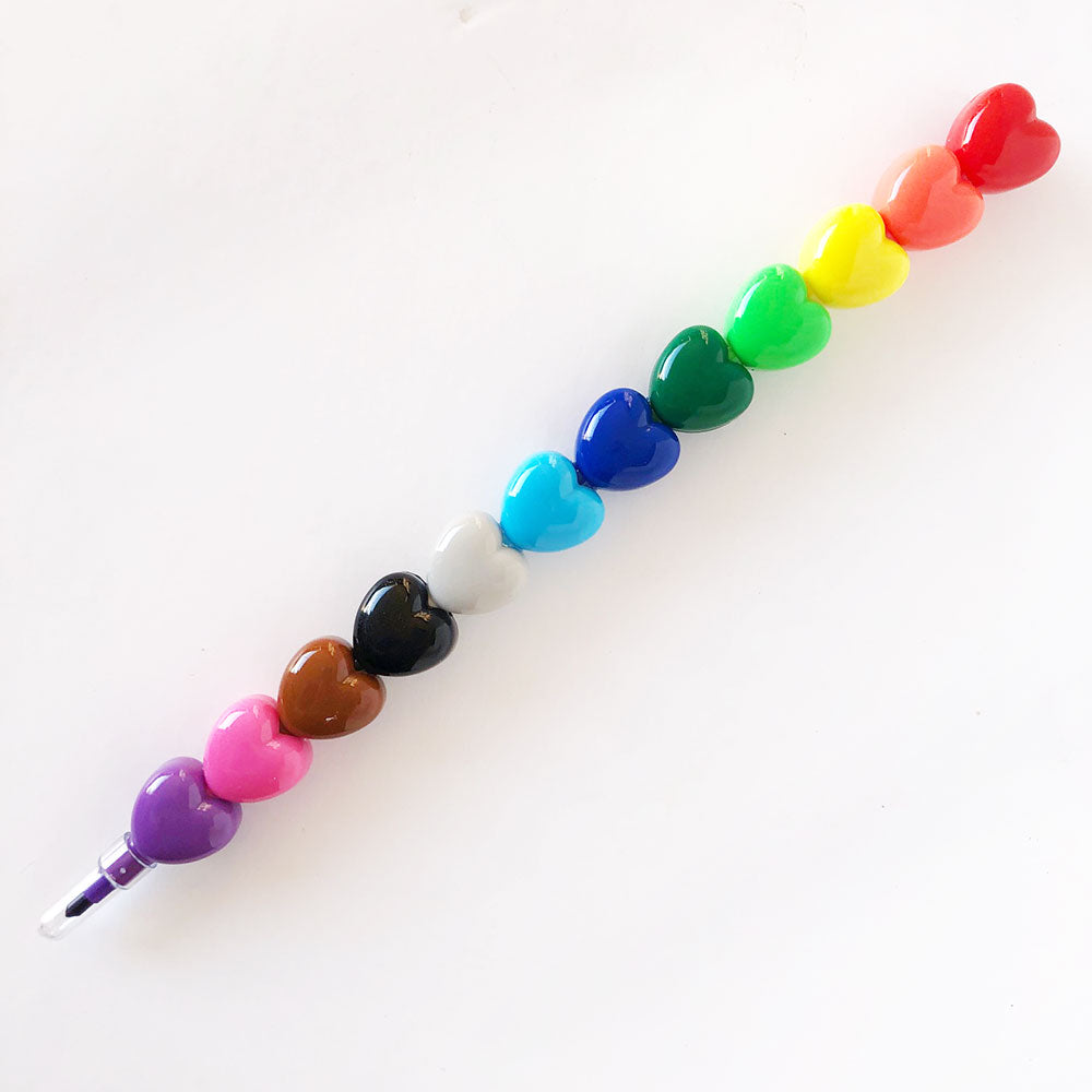 Heart Stacking Crayons - Barque Gifts
