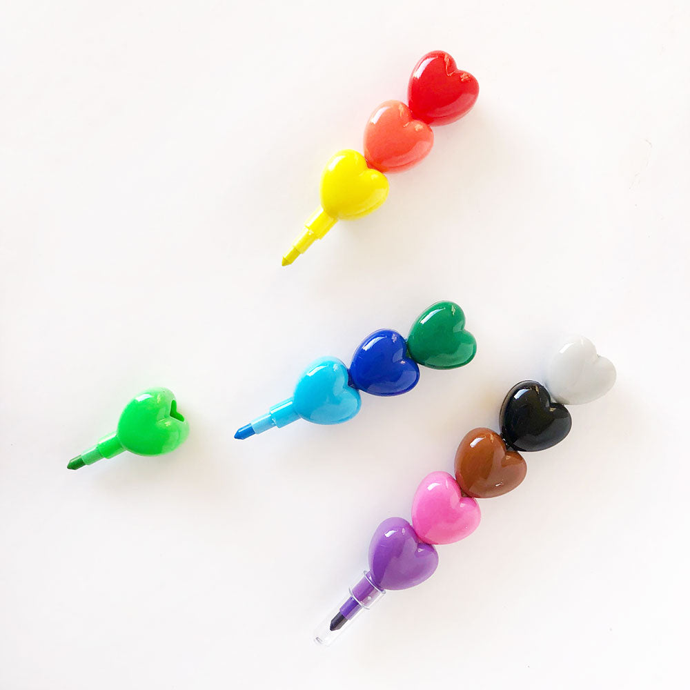Heart Stacking Crayons - Barque Gifts