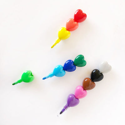 Heart Stacking Crayons - Barque Gifts