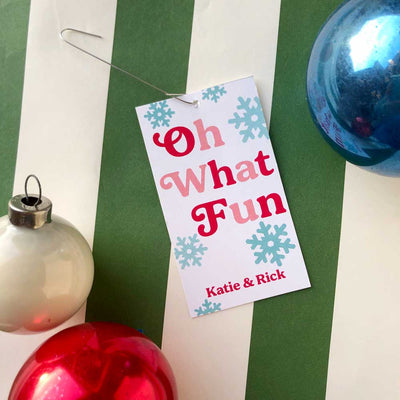 oh what fun gift tags on barquegifts.com