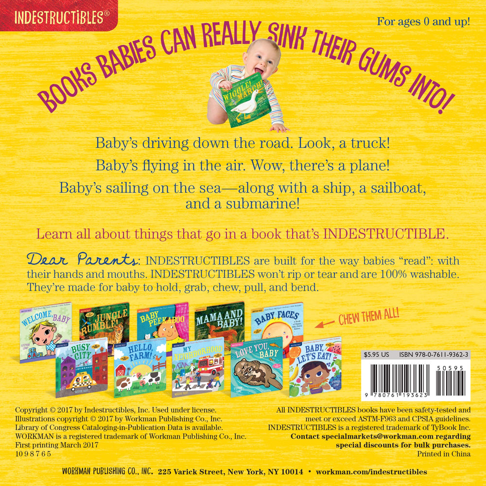 Indestructibles: Things That Go! at barquegifts.com