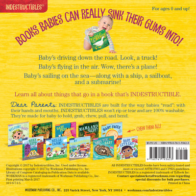 Indestructibles: Things That Go! at barquegifts.com