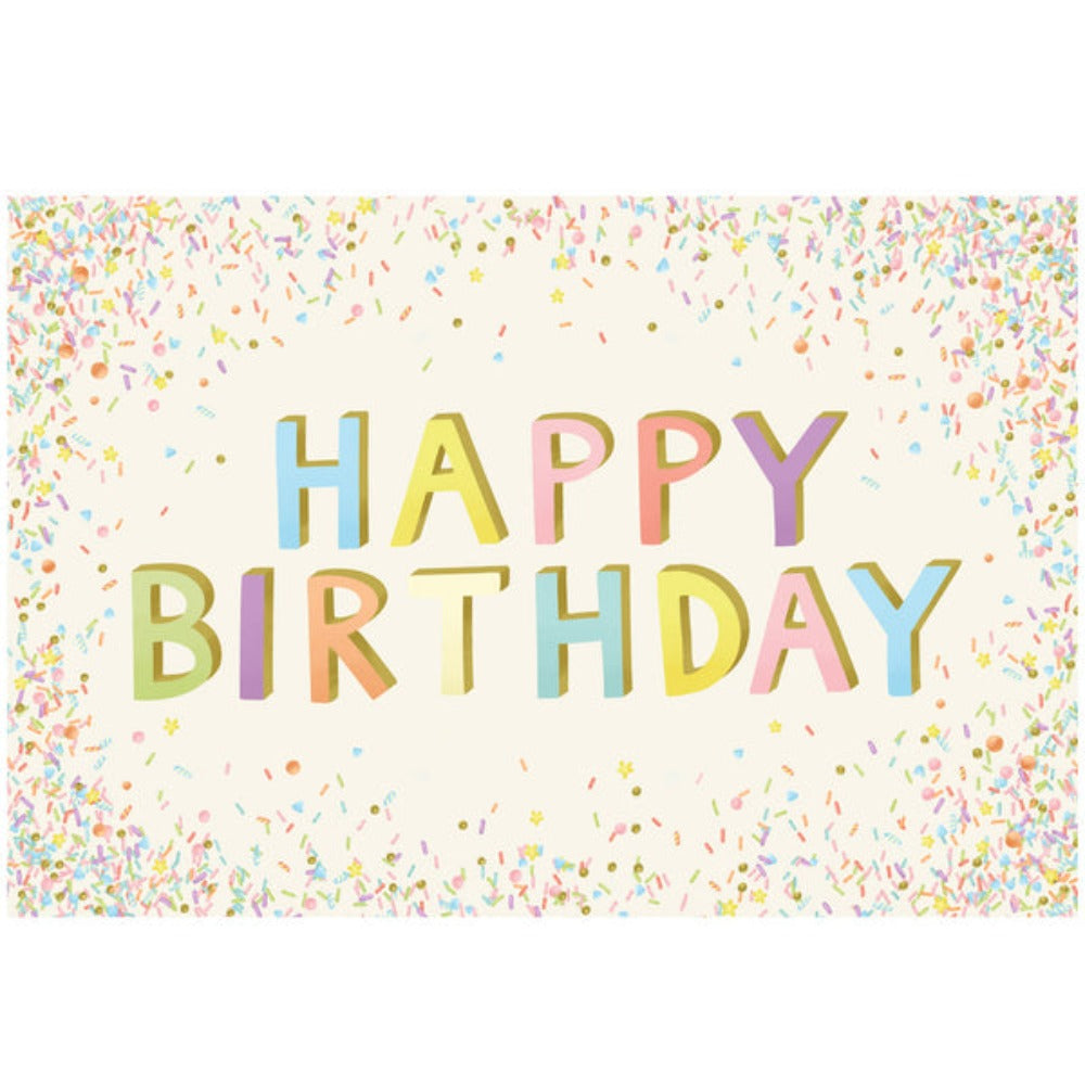 Birthday Paper Table Decor