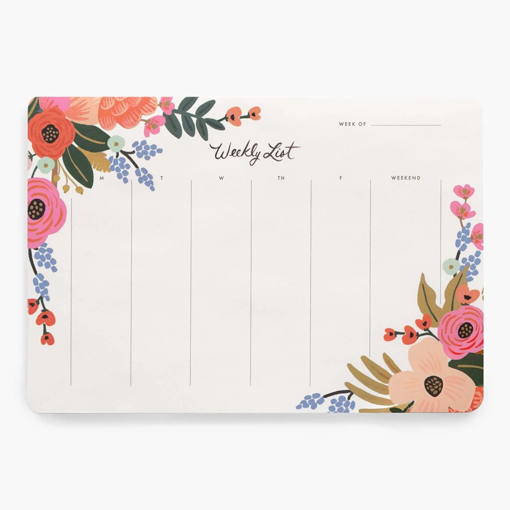 Weekly Desk Notepads - Barque Gifts