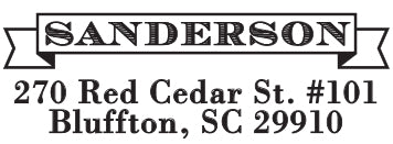 Sanderson Self-Inking Stamp - Barque Gifts