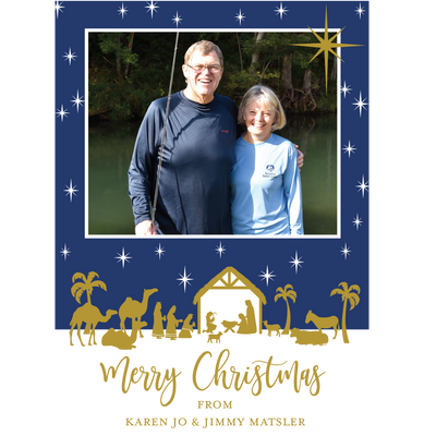 Around the Manger Holiday Photo Card - Barque Gifts