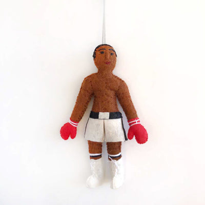 muhammed ali felted ornament on barquegifts.com