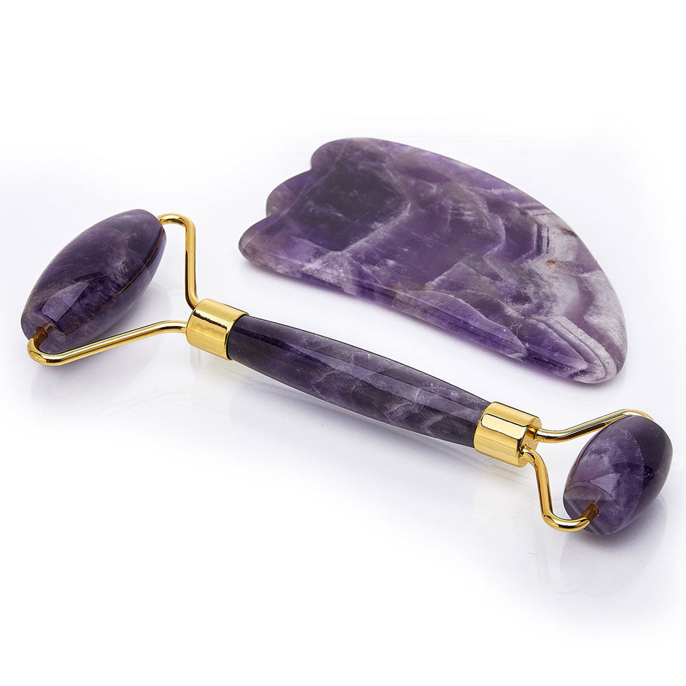 Stone Facial Roller & Gua Sha Kit