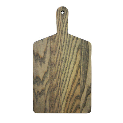 11' ash driftwood cheese board with handle on barquegifts.com