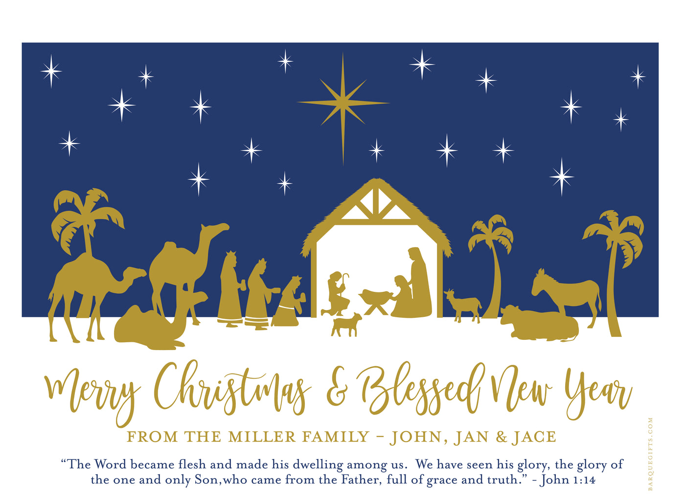 holiday photo cards on barquegifts.com