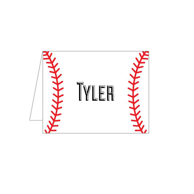 Baseball Folded Note - Barque Gifts