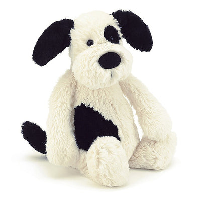 Bashful Black & Cream Puppy (Med) - Barque Gifts