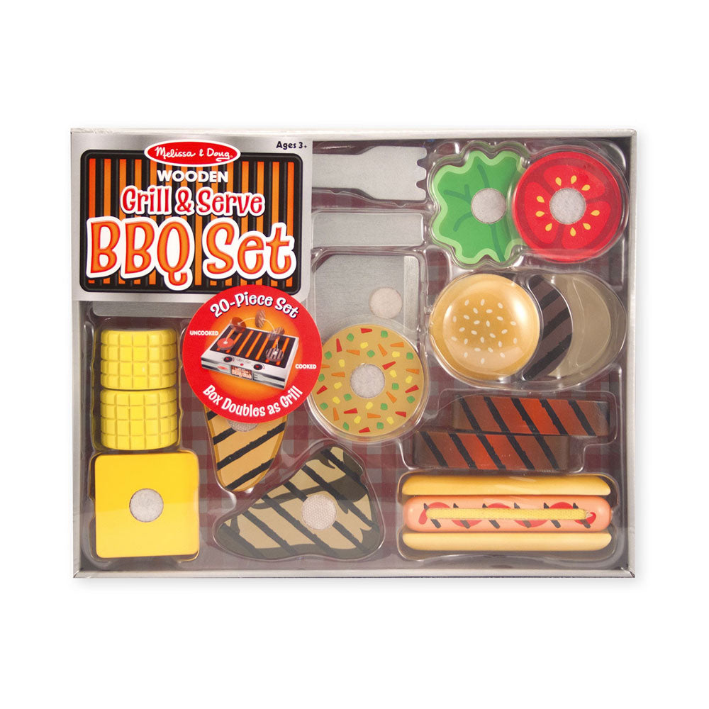 Wooden Grill & Serve BBQ Set - Barque Gifts