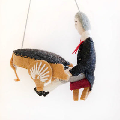 beethoven felted ornament on barquegifts.com