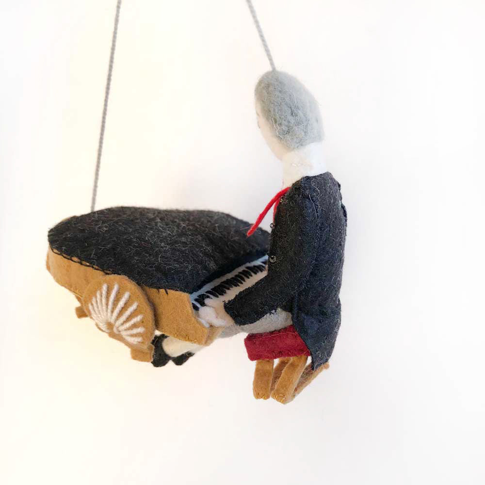 beethoven felted ornament on barquegifts.com