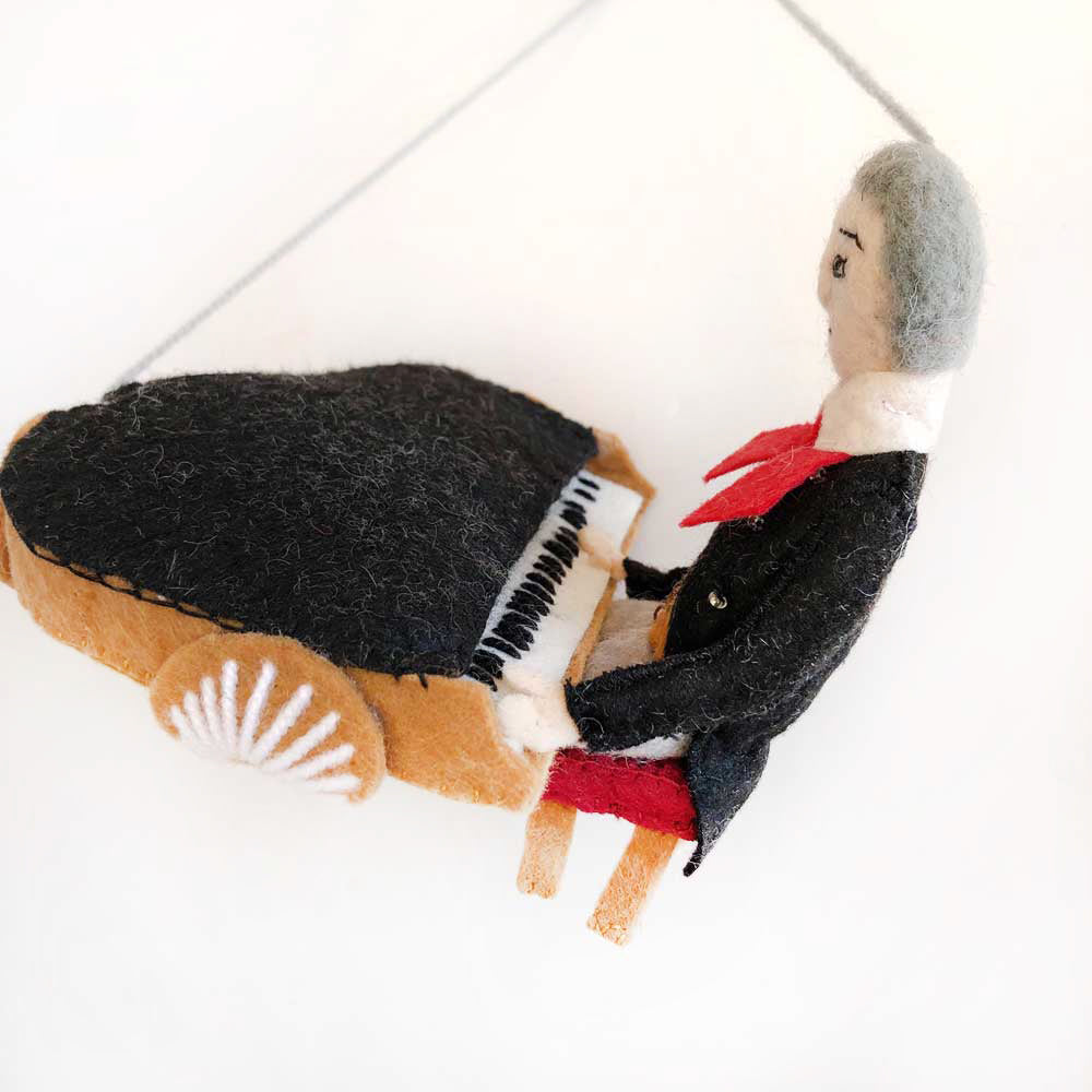 beethoven felted ornament on barquegifts.com