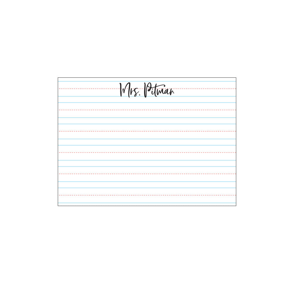School Stationery Flat Card Set - Barque Gifts