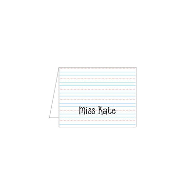 School Stationery Folded Note - Barque Gifts