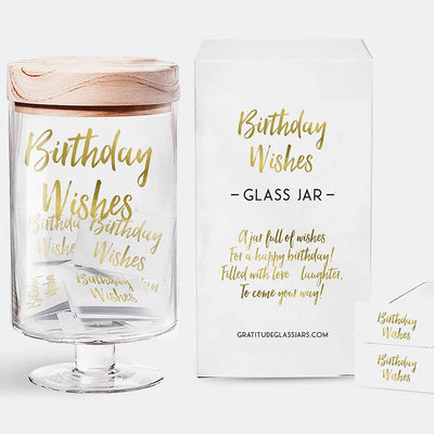 Birthday Wishes Glass Jar - Barque Gifts