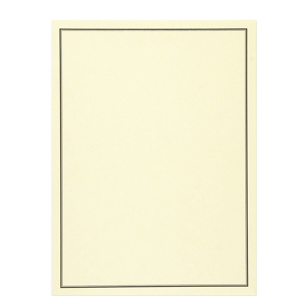 Black/Cream Stationery Set