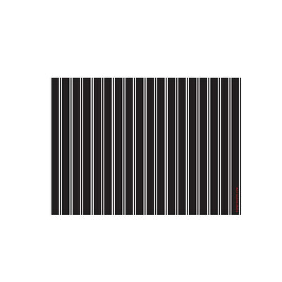 Black Pinstripe Flat Note - Barque Gifts