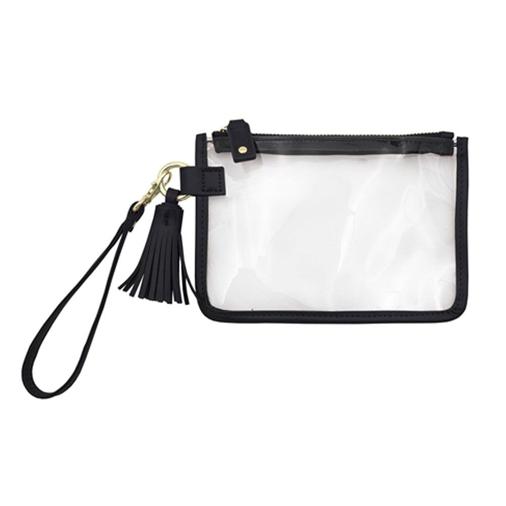 Clear Wristlet w/Tassel
