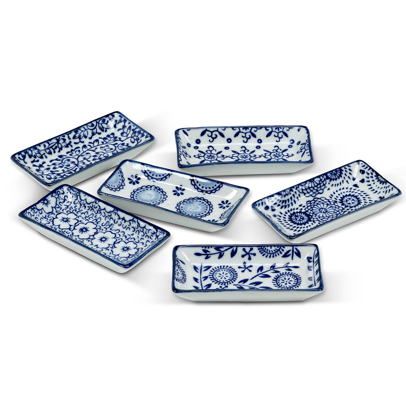 Blue Pattern Porcelain Small Rectangle Dish