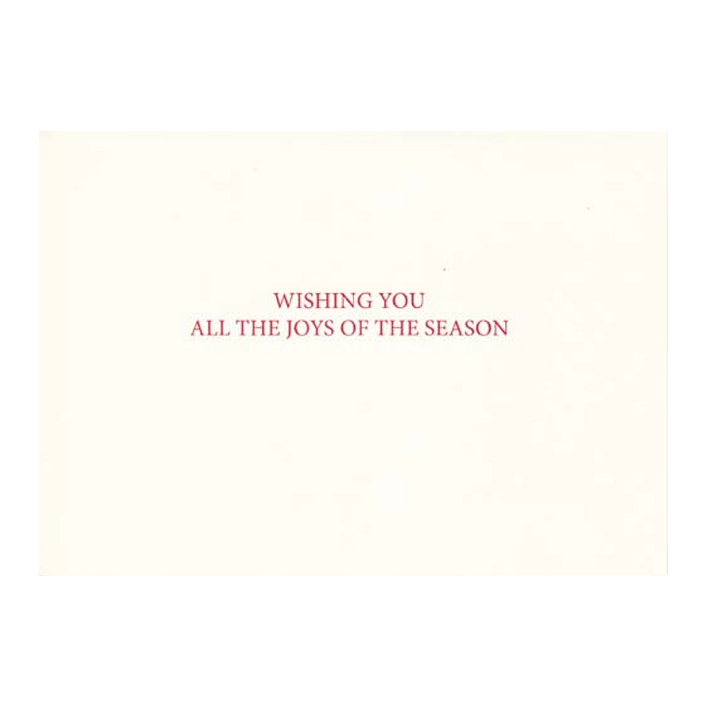 Blue Holly Wreath Boxed Holiday Cards  (box of 10) - Barque Gifts