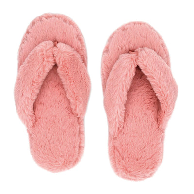 Plush Flip Flop Slippers