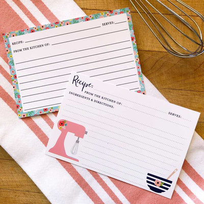 Floral Recipe Cards - Barque Gifts