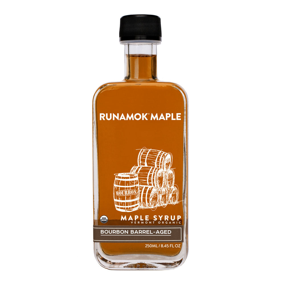bourbon barrel-aged maple syrup on barquegifts.com