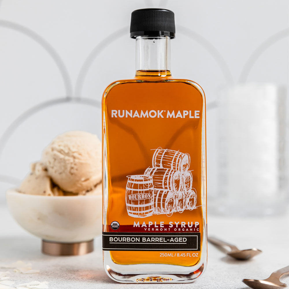 bourbon barrel-aged maple syrup on barquegifts.com