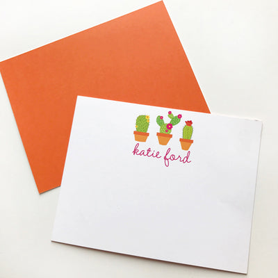 cactus stationery